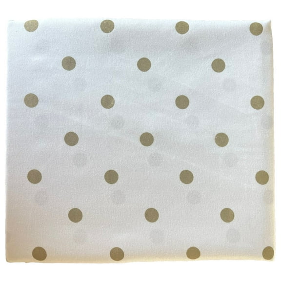 Lc Lauren Conrad Metallic Gold Polka Dot Fabric Shower Curtain, Bath Decor