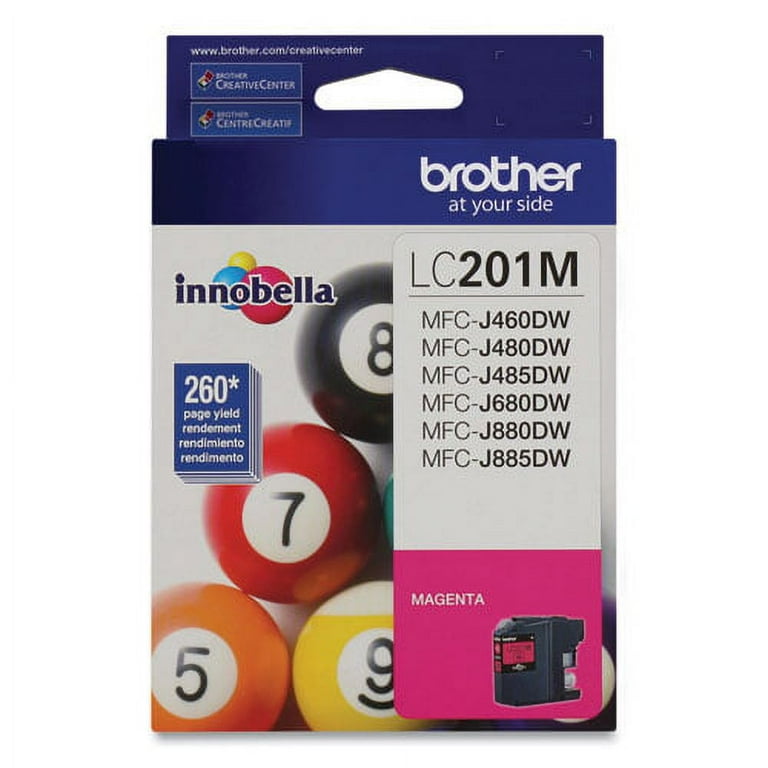 LC201M Innobella Ink, 260 Page-Yield, Magenta LC201M Innobella Ink, 260 Page-Yield, Magenta