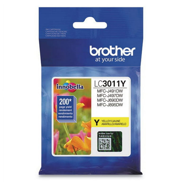 LC3011Y Ink, 200 Page-Yield, Yellow LC3011Y Ink, 200 Page-Yield, Yellow