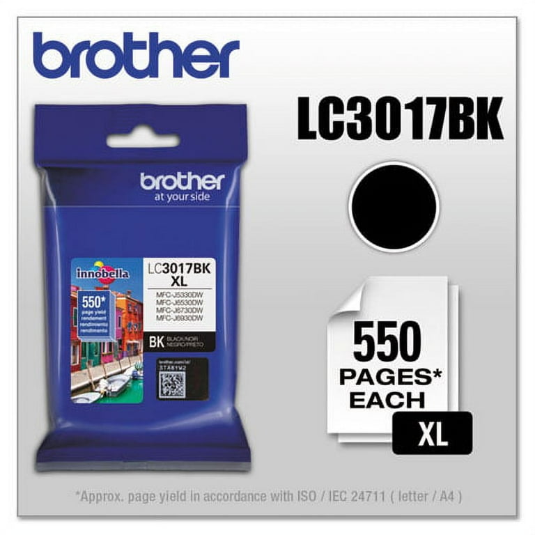 LC3017BK Innobella High-Yield Ink, 550 Page-Yield, Black LC3017BK Innobella High-Yield Ink, 550 Page-Yield, Black