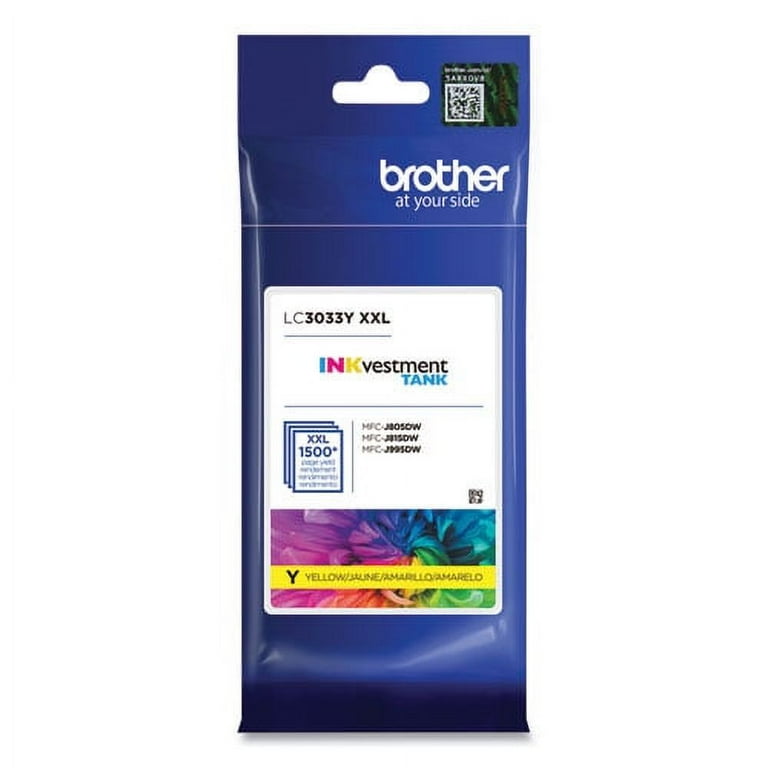 LC3033Y INKvestment Super High-Yield Ink, 1,500 Page-Yield, Yellow LC3033Y INKvestment Super High-Yield Ink, 1,500 Page-Yield, Yellow