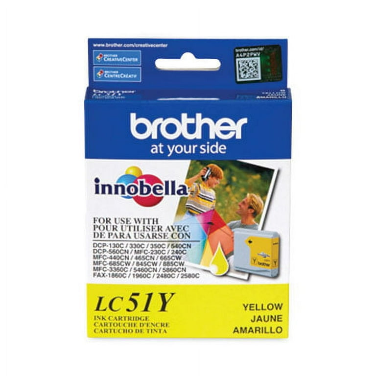 LC51Y Innobella Ink, 400 Page-Yield, Yellow LC51Y Innobella Ink, 400 Page-Yield, Yellow