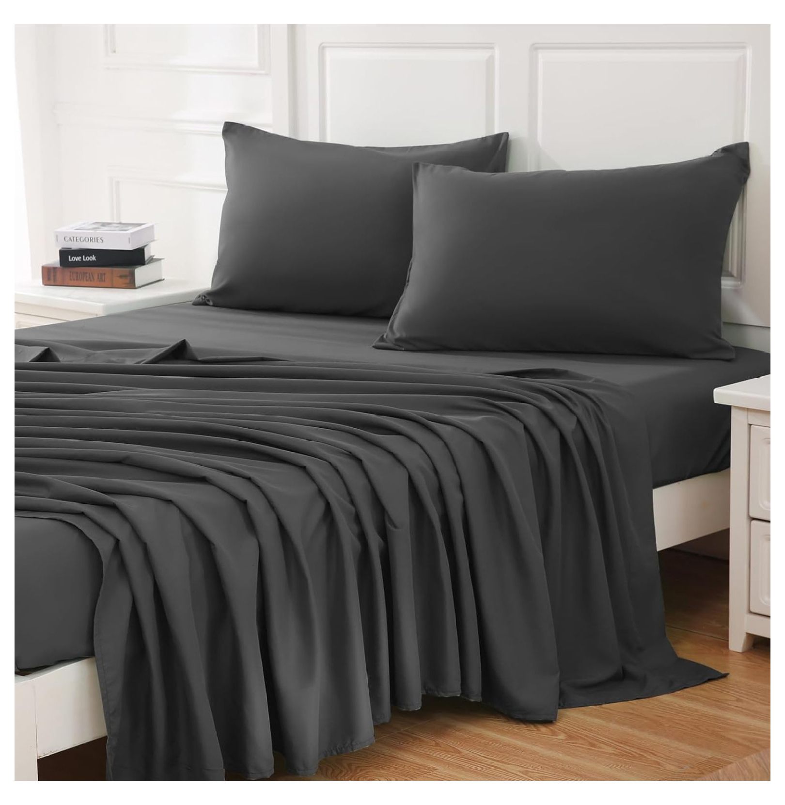 LcXctD California King Sheet Sets- Ultra Soft Sheets-Luxury-Breathable ...