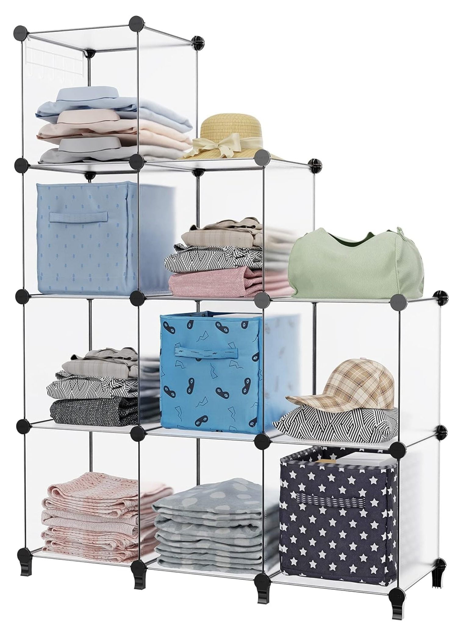 LcXctD Closet Organizer, 9Cube Closet Organizers and Storage, Portable