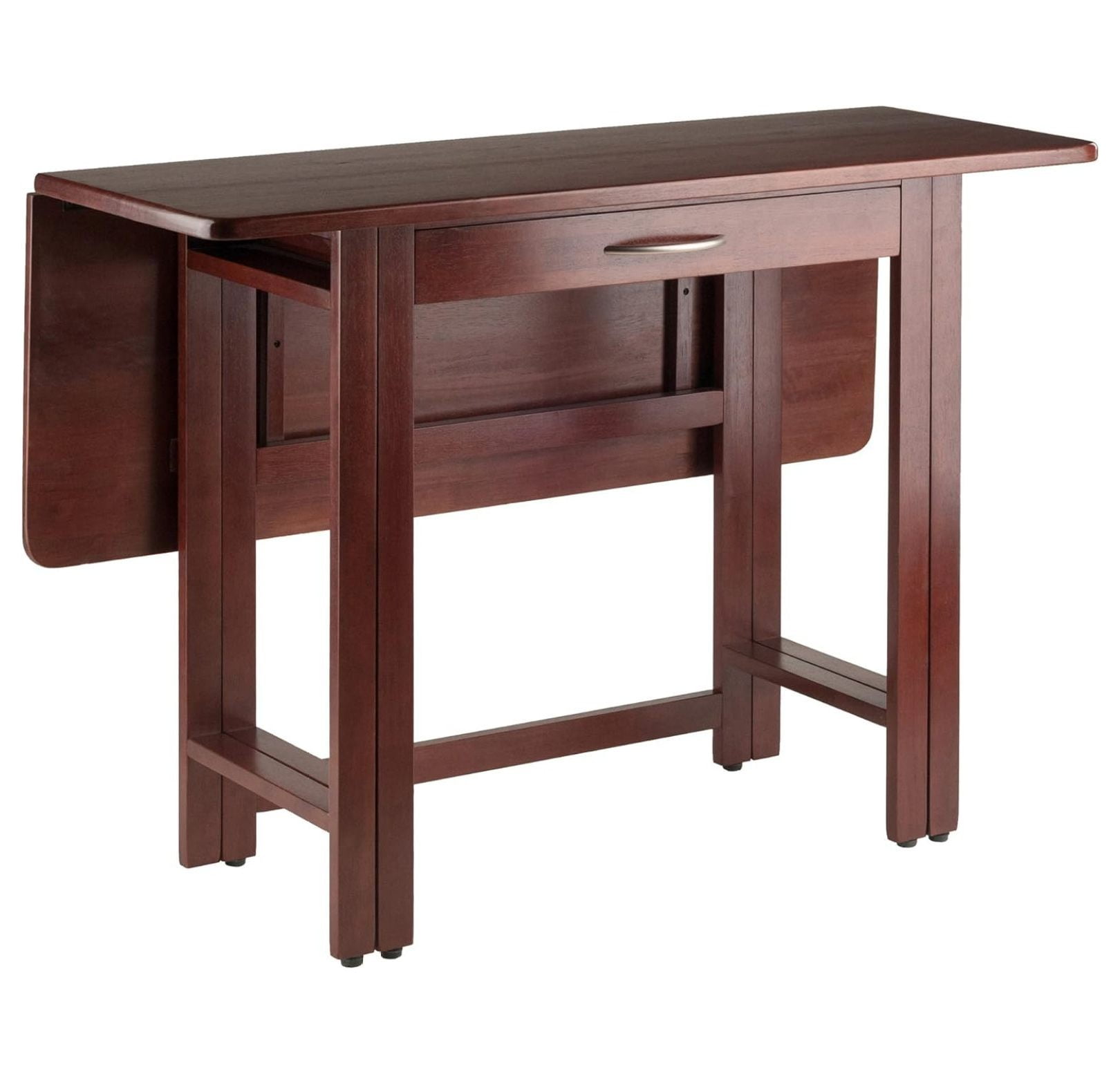 Walnut 41.73'' Extendable Solid Wood Dining Table