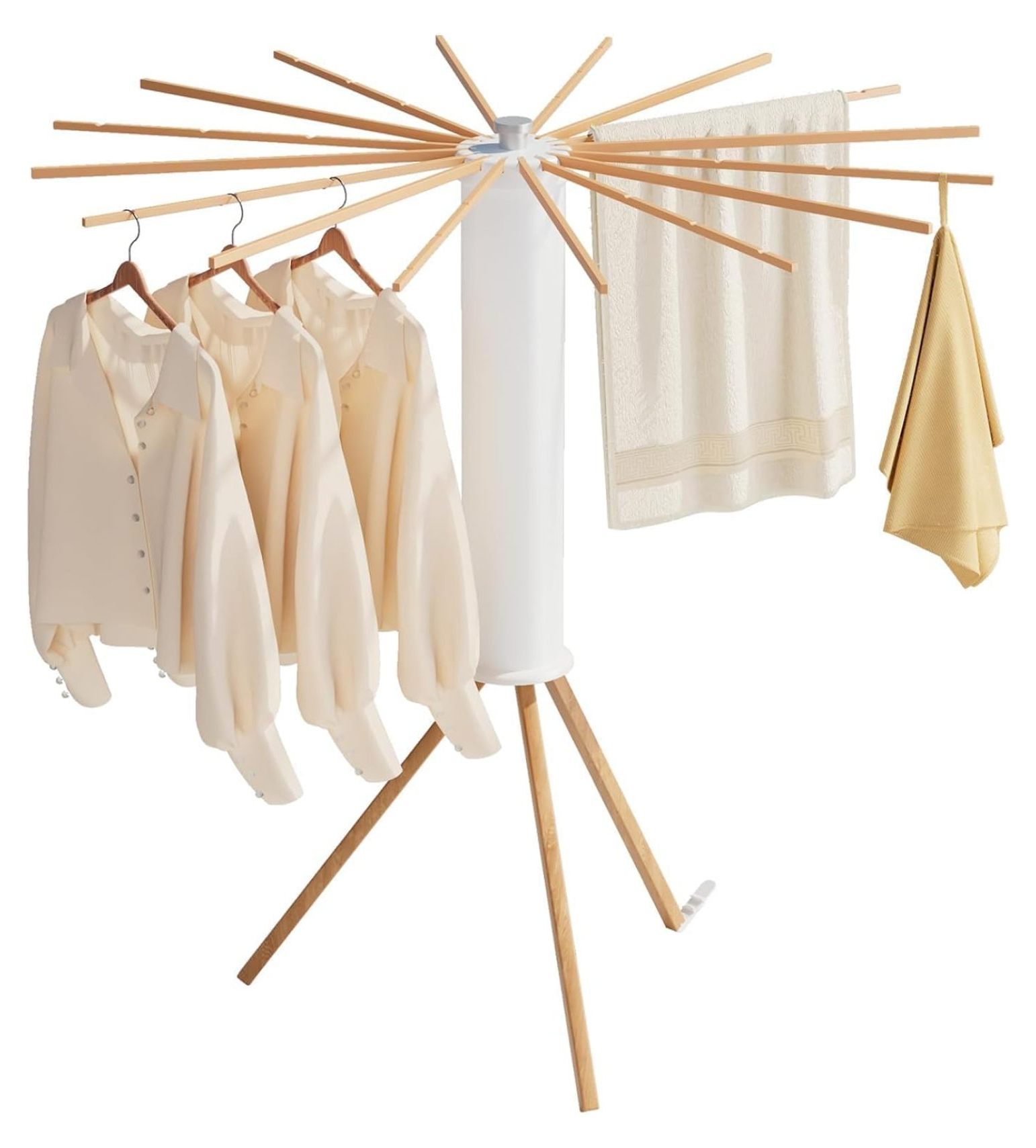 LcXctD Tripod Clothes Drying Rack, Garment Rack Portable and ...