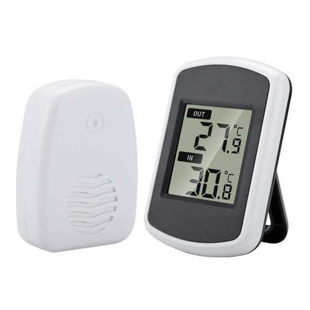 Lcd Digital Wireless Indoor Outdoor Thermometer Temperature Measurement