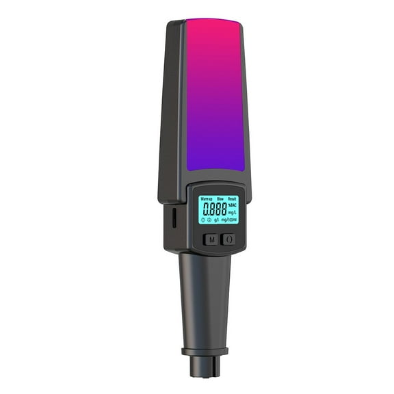 Lcd Display Breath Testing Tool, Portable Alcoholometer, Sound And Light Alarm