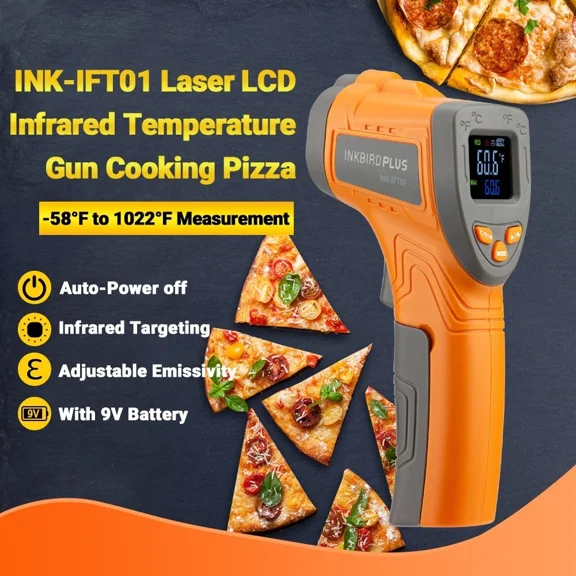 Lcd Infrared Thermometer Temperature Gun Laser Ir Cooking Oven Pizza -50C-550C
