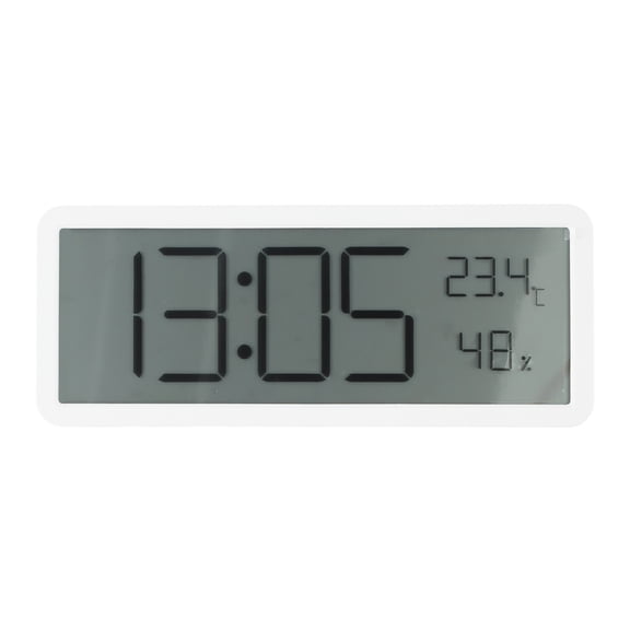 Lcd Screen Digital Wall Clock Time Temperature Humidity Display Electronic Clock