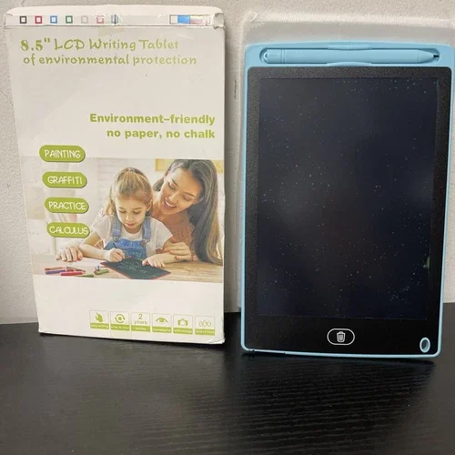 Lcd Screen Electronic Board Writing Drawing Tablet Colorful 8.5'' Inch Blue