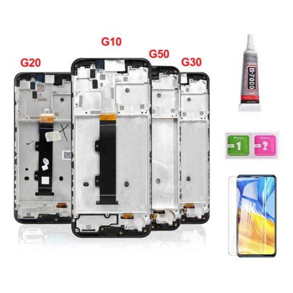 Lcd Screen With Frame for Moto G10 G20 G30 G50 5g