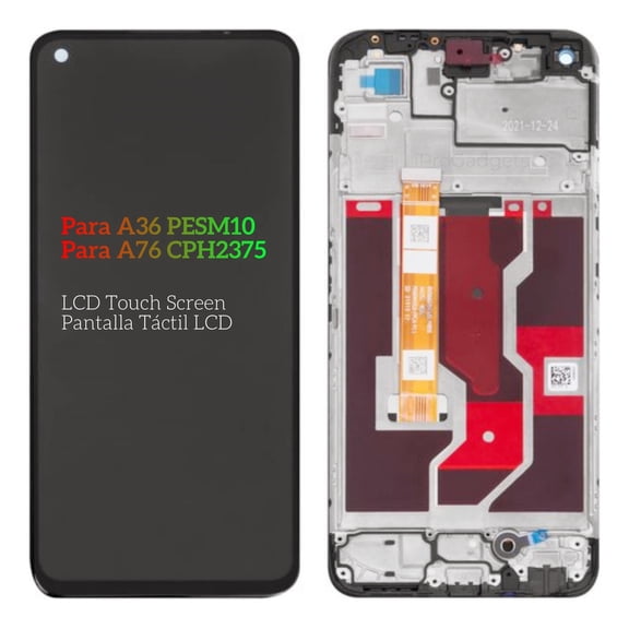 Lcd Screen With Frame for Oppo A36 Pesm10 A76 Cph2375