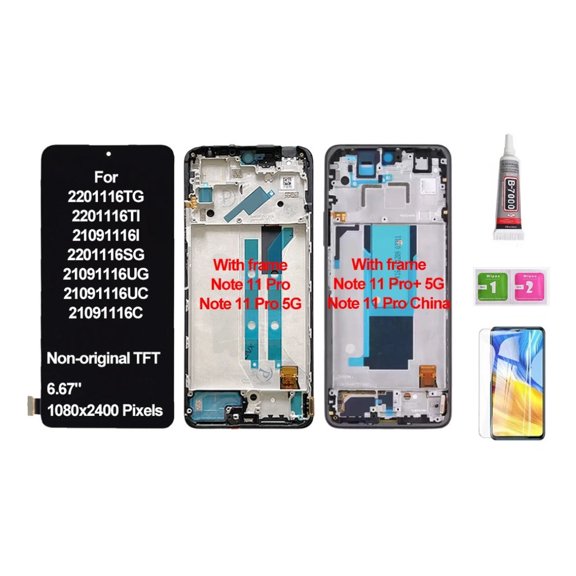 Lcd Screen With Frame for Redmi Note 11 Pro 5g Tft