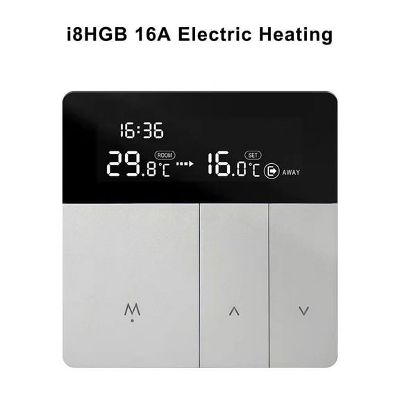 Lcd Thermostat Digital Touch Display Room Underfloor Heating Programmable I8Hgb 16A Smile Home