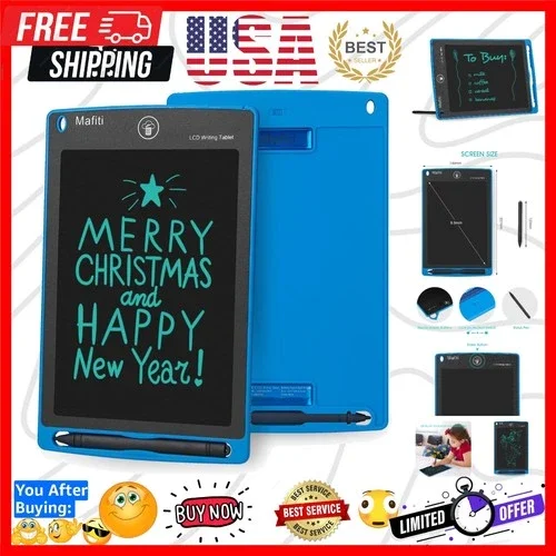 Lcd Writing Tablet 8.5 Inch Electronic Writing Drawing Pads Portable Doodle B...