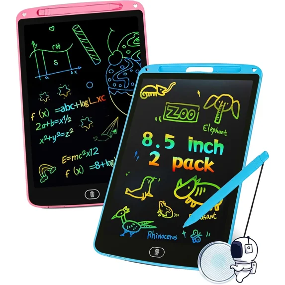 Lcd Writing Tablet For Kids, 8.5 Inch, Blue And Pink