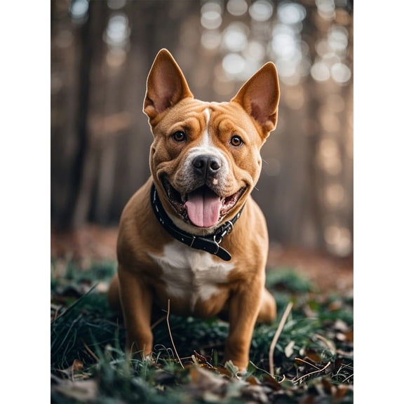 Lcdjbfbf 5D Animal with Round Diamonds Paintings,DIY Paint with Diamonds Rhinestone Crafts,Brown Jack Russell meme Pattern,for Beginners by Number handmade,for living room bedroom Decor (12X16 Inch)