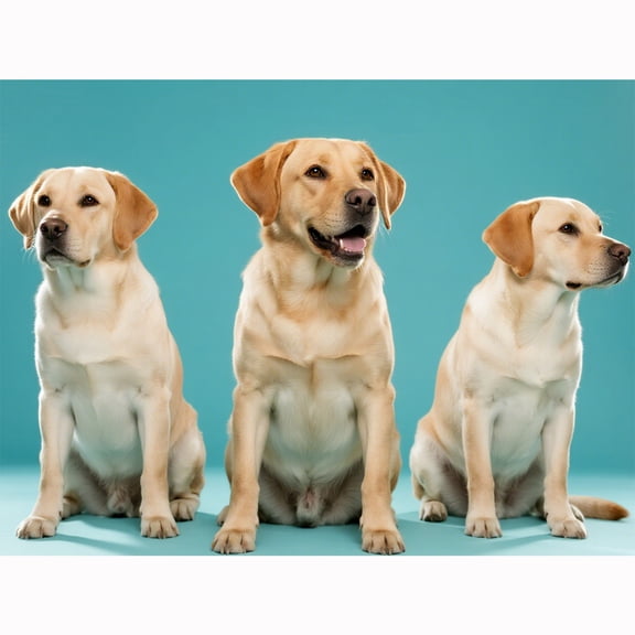 Lcdjbfbf 5D Diamond Art Kit,Labrador Retriever pattern crystal embroidery,for Beginners Gem Craft Kits,Paint by Number Diamond Painting,DIY Round Drill rhinestone Gem handmade Home Decor(12X16 Inch)