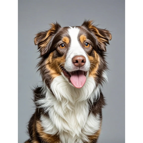 Lcdjbfbf 5D Diamond Art Kit,australian shepherd pattern Diamond Art Decor,for Beginners Gem Craft Kits,Paint by Number Diamond Painting Kits,DIY Diamond handmade Home Decor (12X16 Inch)