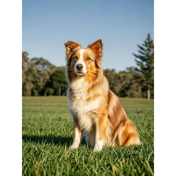 Lcdjbfbf 5D Diamond Art Kit,australian shepherd pattern Diamond Art Decor,for Beginners Gem Craft Kits,Paint by Number Rhinestones Painting,Full Round Diamond Gem handmade Home Decor (16X12 Inch)