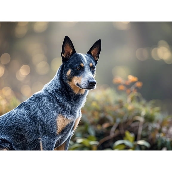 Lcdjbfbf 5D Diamond Painting Kits,Australian Cattle Dog pattern,DIY Full Round Diamond Gem Art Kits,by Number for Beginners handmade,Home living room bedroom Wall Decor (12X16 Inch