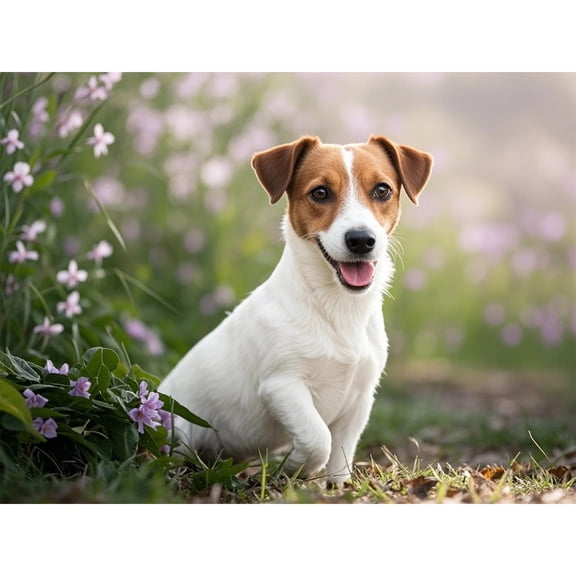 Lcdjbfbf 5D Diamond Painting Kits,DIY Full Round handmade Home Decor,jack russell terrier pattern,for Beginners Paint by Number Diamond Painting,Crafts for Living Room Home Decor 12x16 inch