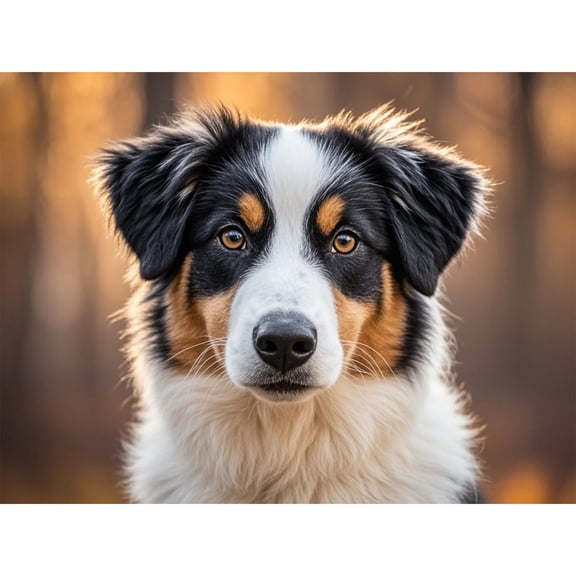 Lcdjbfbf 5D Diamond Painting Kits ,australian shepherd pattern,DIY Full Round Diamond Gem Art Kits ,by Number for Beginners handmade,Home living room bedroom Wall Decor (12X16 Inch