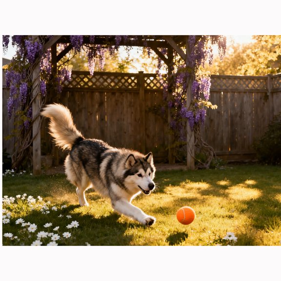 Lcdjbfbf 5D with Round Diamonds Paintings,DIY Paint with Diamonds Rhinestone Crafts,Alaskan Malamute Pattern,for Beginners by Number handmade,for Home living room bedroom Decor (12X16 Inch)