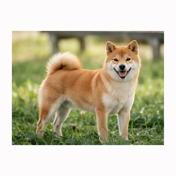 Lcdjbfbf 5D rhinestone Art Kit,Paint by Number Diamond Painting,Shiba Inu pattern,for Beginners Craft Kits,Paint by Number Diamond Painting,DIY Full Round Drill Home Decor12X16 Inch