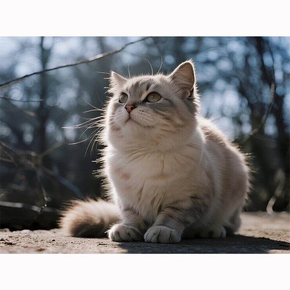 Lcdjbfbf Animal 5D Diamond Art Kit,Cute cat cross stitch pattern Paint by Number Crystal Craft Kits for Beginners,DIY Paint Round Diamonds Paintings Gem Painting for Home Living Room Decor 16X12 Inch