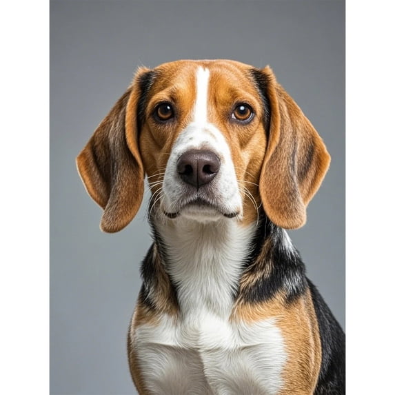 Lcdjbfbf Brown Beagle pattern Diamond Art Decor , for Beginners Paint by Number Diamond Painting,DIY Full Round handmade Home Decor ,Arts and Crafts for Living Room Home Wall Decor 12x16 inch