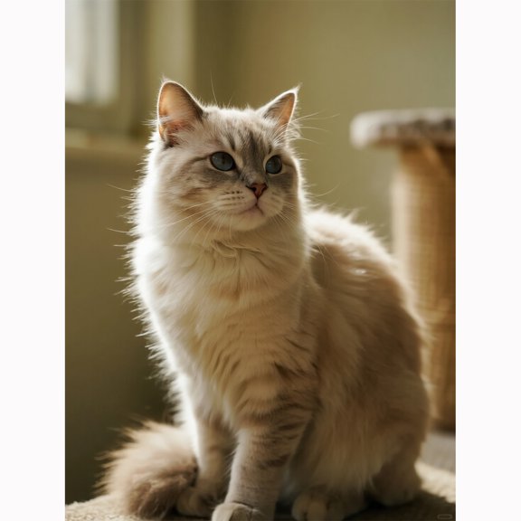 Lcdjbfbf Cute cat crystal pattern,5D Full Drill Diamond Painting Kits,DIY handmade cross stitch,for Beginners Paint by Number,Arts and Crafts for Living Room Home Decor 16x12 inch