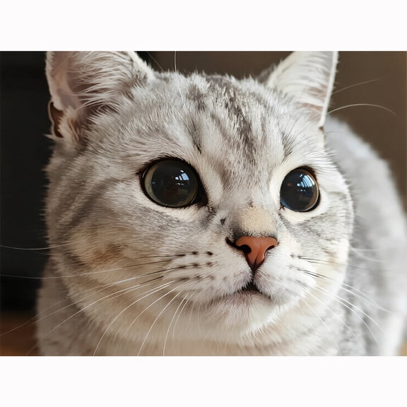 Lcdjbfbf Cute cat pattern crystal embroidery,for Beginners Paint by Number Diamond Painting,DIY Drill Round handmade cross stitch,Arts and Crafts for Living Room Home Decor 12x16 inch