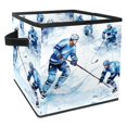thumbnail image 1 of Lce Hockey Foldable Storage Containers Bins with Handle, 10.8"x10.5"x10.6", Large Capacity Storage Basket, 1 of 6