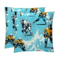 thumbnail image 1 of Lce Hockey Luxurious Velvet Decorative Throw Pillow Inserts - Set of 2, Chair Pillow Covers - Unique Patterns, 16x16, 18x18, 20x20 Inches for Home Decor & More, 1 of 6