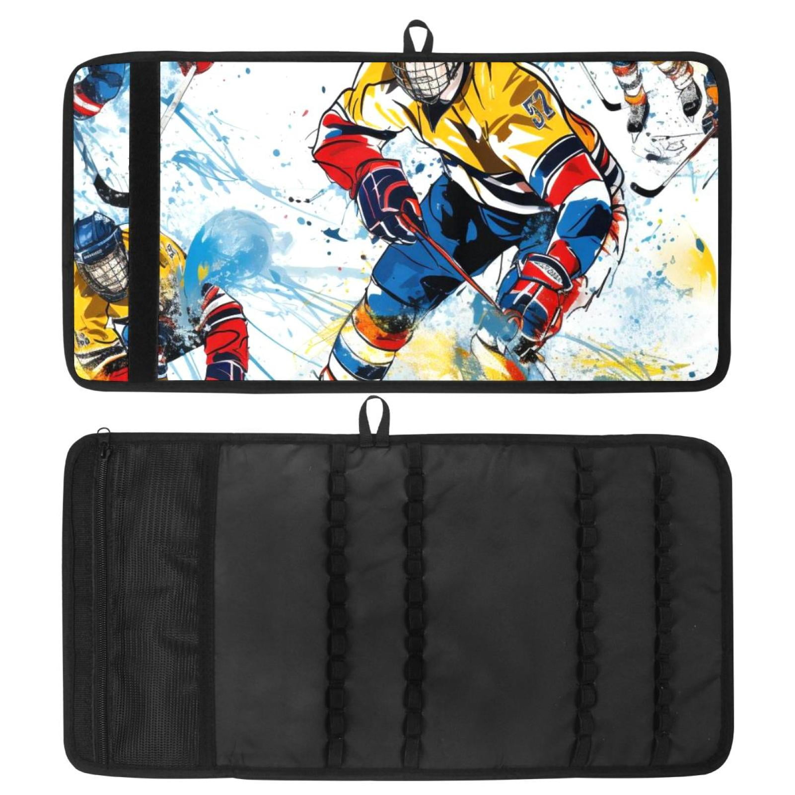 Lce Hockey Organize Your Pens in Style with our Polyester Oxford Cloth Pencil Case 26x50.5 cm