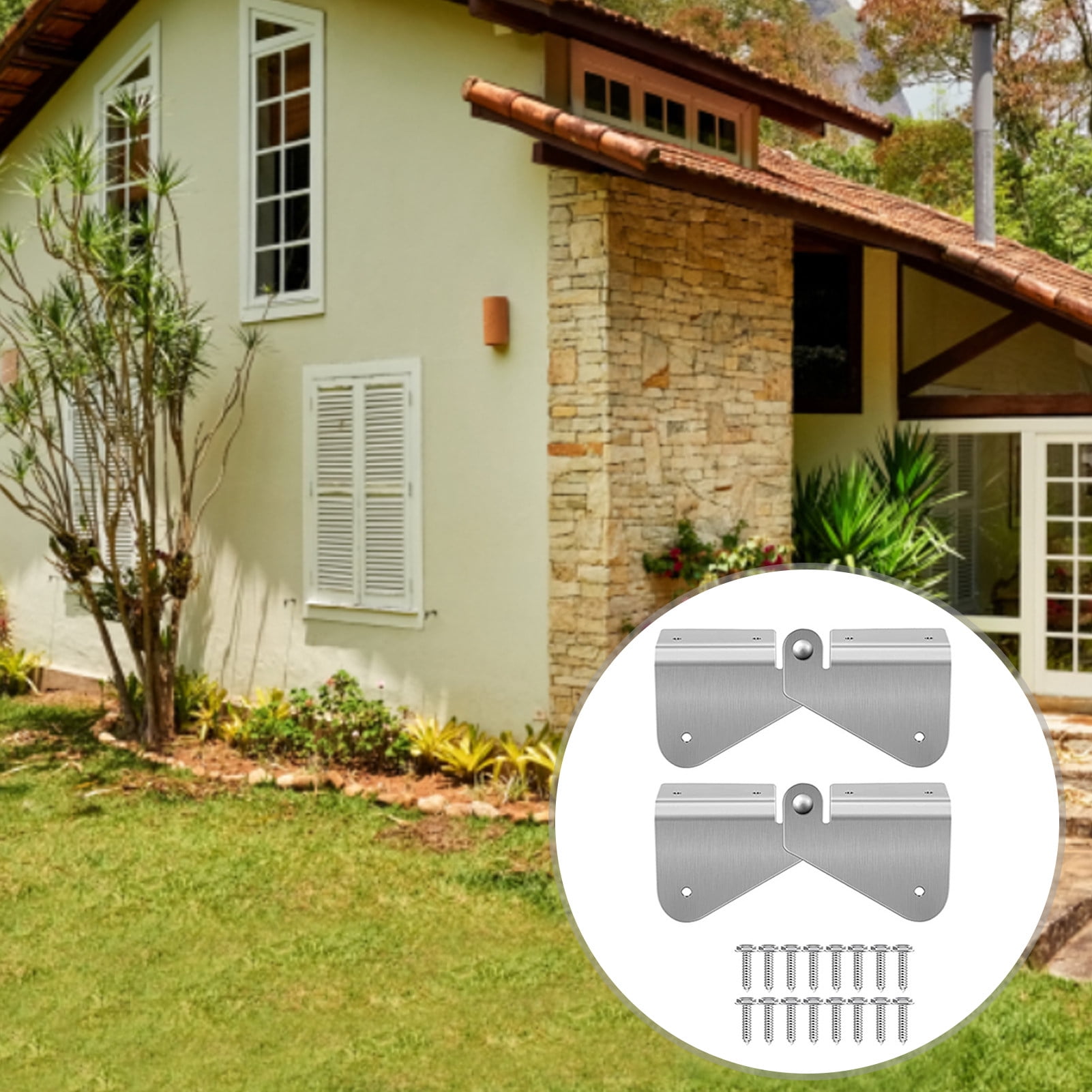 Lchentee Extension Flip Up Hinge 1 Set Gutter Downspout Extension Easy