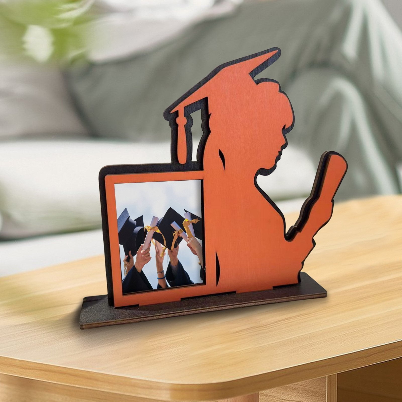 Lchentee Graduation Season Picture Frame Wooden Graduation Photo Frame