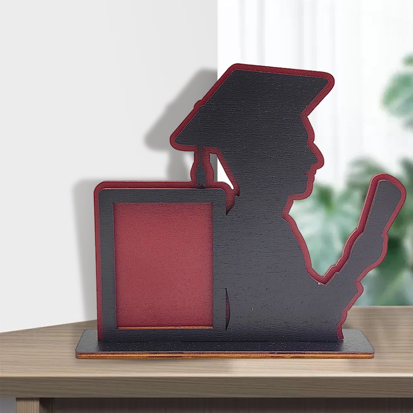 Lchentee Graduation Season Picture Frame Wooden Graduation Photo Frame