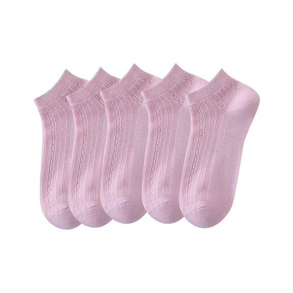 LckLvx 5 Pairs Womens Ankle Socks Thin Breathable Low Cut Athletic Socks Stretch Cotton Casual Socks