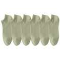 thumbnail image 1 of LckLvx 6 Pairs Solid Color Ankle Socks for Women Running Athletic Low Cut Short Socks Soft Lightweight Daily Socks, 1 of 9