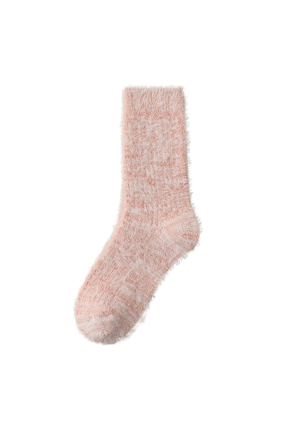 Fuzzy Socks for Women Comfy Fleece Winter Warm Slipper Socks Colorful Soft Sleeping Crew Socks