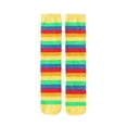 thumbnail image 1 of LckLvx Girls Knee High Socks Colorful Striped School Party Stockings Cotton Long Socks 3-12 Years, 1 of 6