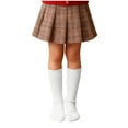 thumbnail image 1 of LckLvx Girls Long Socks Solid Color School Uniform Breathable Stretchy Knee High Cotton Socks 0-12 Years, 1 of 5