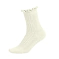 thumbnail image 1 of LckLvx Girls Socks Breathable Ruffle Mesh Crew Socks School Uniform Ankle Socks 1-12 Years, 1 of 5