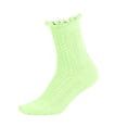 thumbnail image 1 of LckLvx Girls Socks Breathable Ruffle Mesh Crew Socks School Uniform Ankle Socks 1-12 Years, 1 of 5