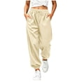 thumbnail image 1 of LckLvx Girls Sweatpants Loose Drawstring Waist Jogger Pants Athletic Running Pants with Pockets, 1 of 8