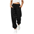 thumbnail image 1 of LckLvx Girls Sweatpants Loose Drawstring Waist Jogger Pants Athletic Running Pants with Pockets, 1 of 8