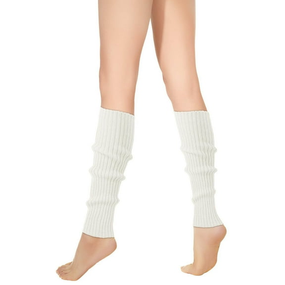 LckLvx Leg Warmers for Women Colorful Knit Ribbed Winter Comfy Dance Sports Yoga Leg Warmers